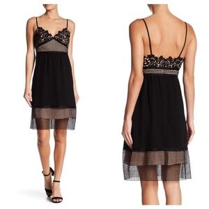 Theory Black Lace Midi Dress- Size 4
